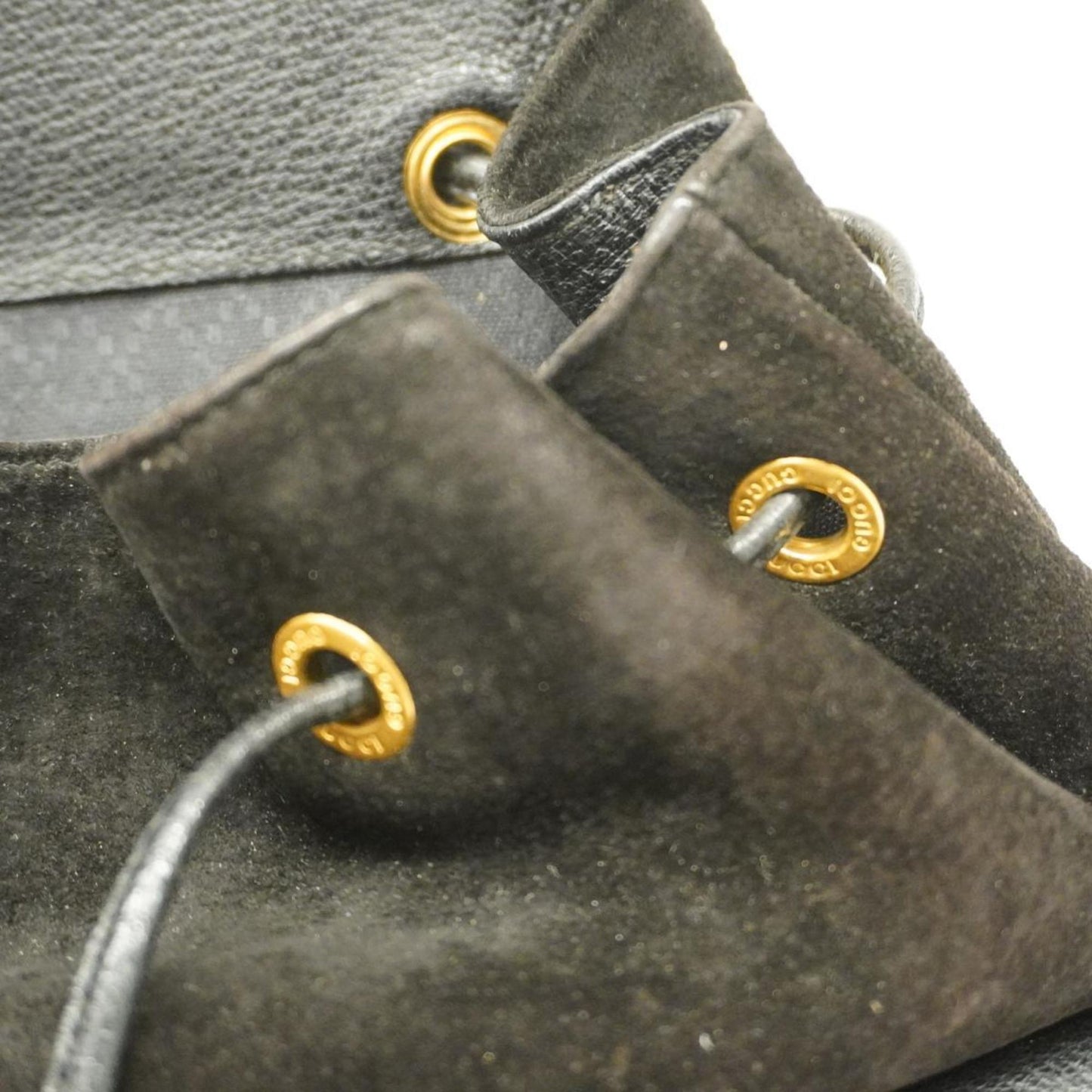 Luxury Gucci Trending 2025 Bamboo Suede Backpack Bag ()