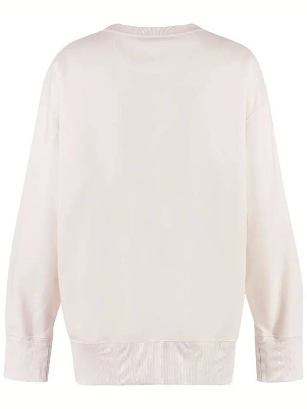 Luxury Fendi Women's Zipper Pocket Signature Logo Sweatshirt Cream
