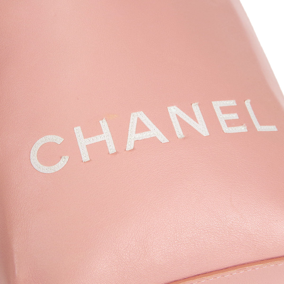 Luxury Chanel 1989-1991 * Essential Tote Bag Pink White Calfskin