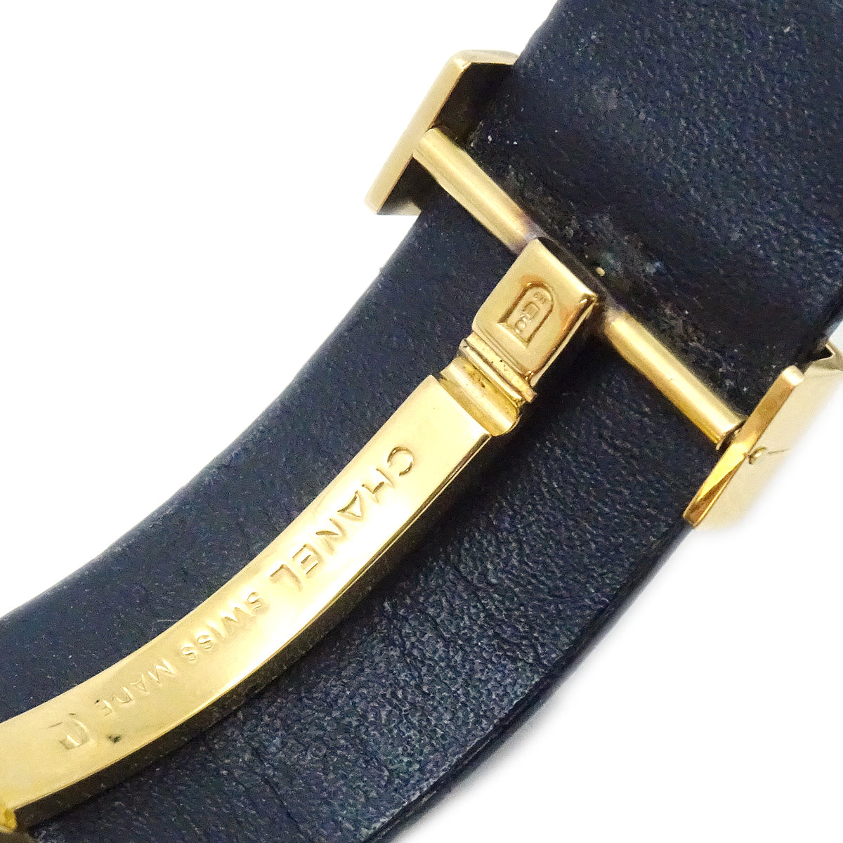 Luxury Chanel 1989 Mademoiselle Watch 18KYG Crocodile
