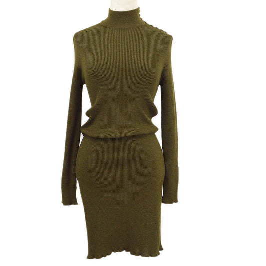 Luxury Chanel Fall 1994 ribbed cashmere dress #44