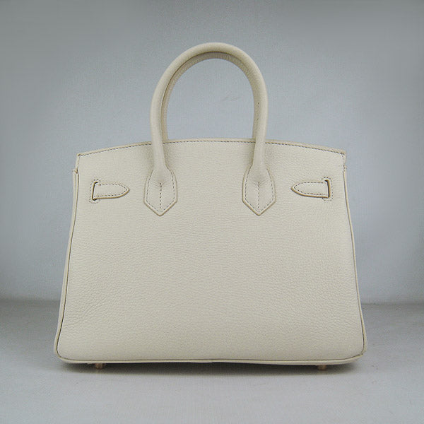 Luxury Hermes Birkin 30cm Togo Leather Handbags Beige Golden