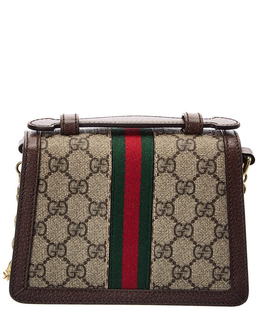 Luxury Gucci Trending 2025 Ophidia Mini GG Supreme Canvas & Leather Shoulder Bag