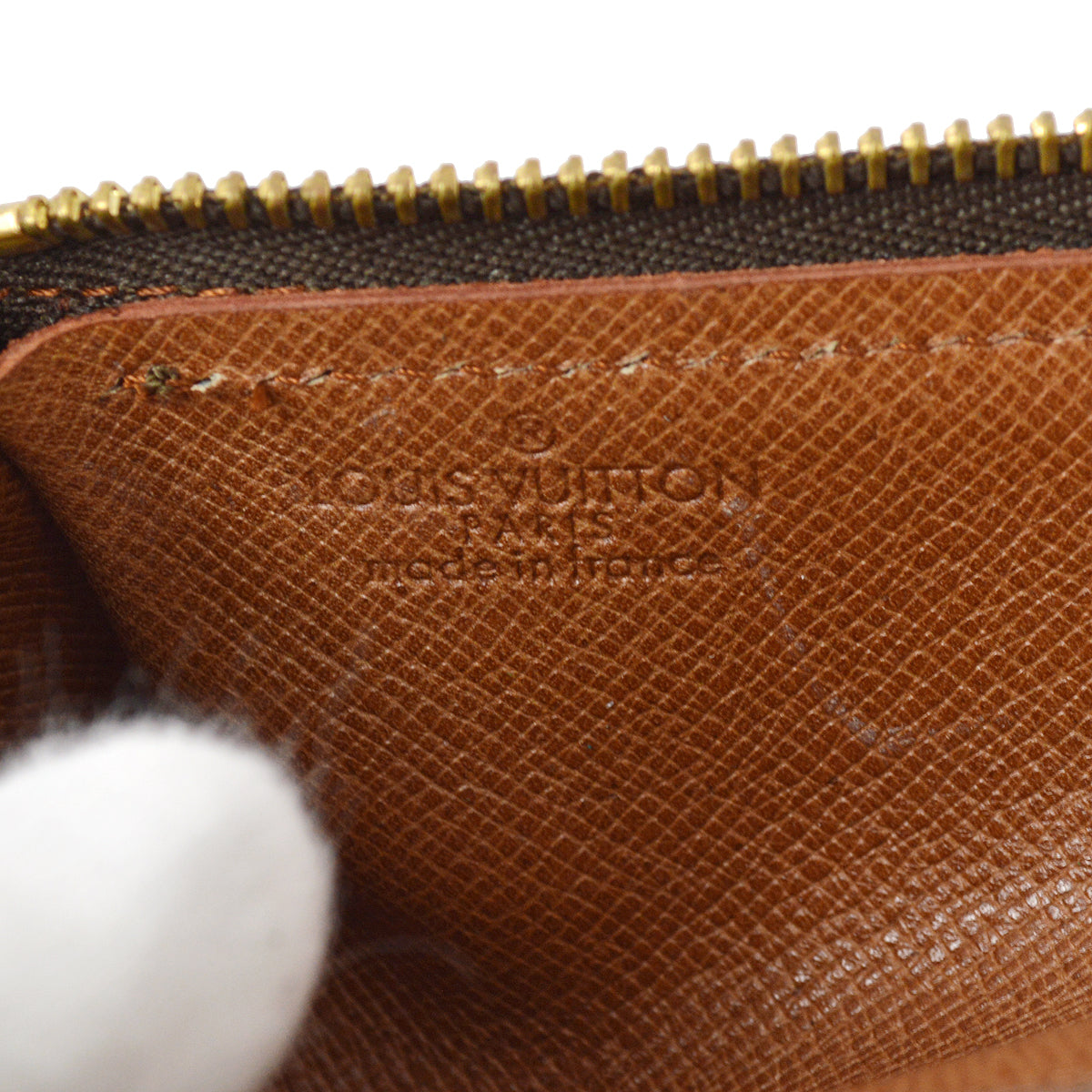 Louis Vuitton Monogram Trousse Ronde Pen Case Pouch M47630 Small Good