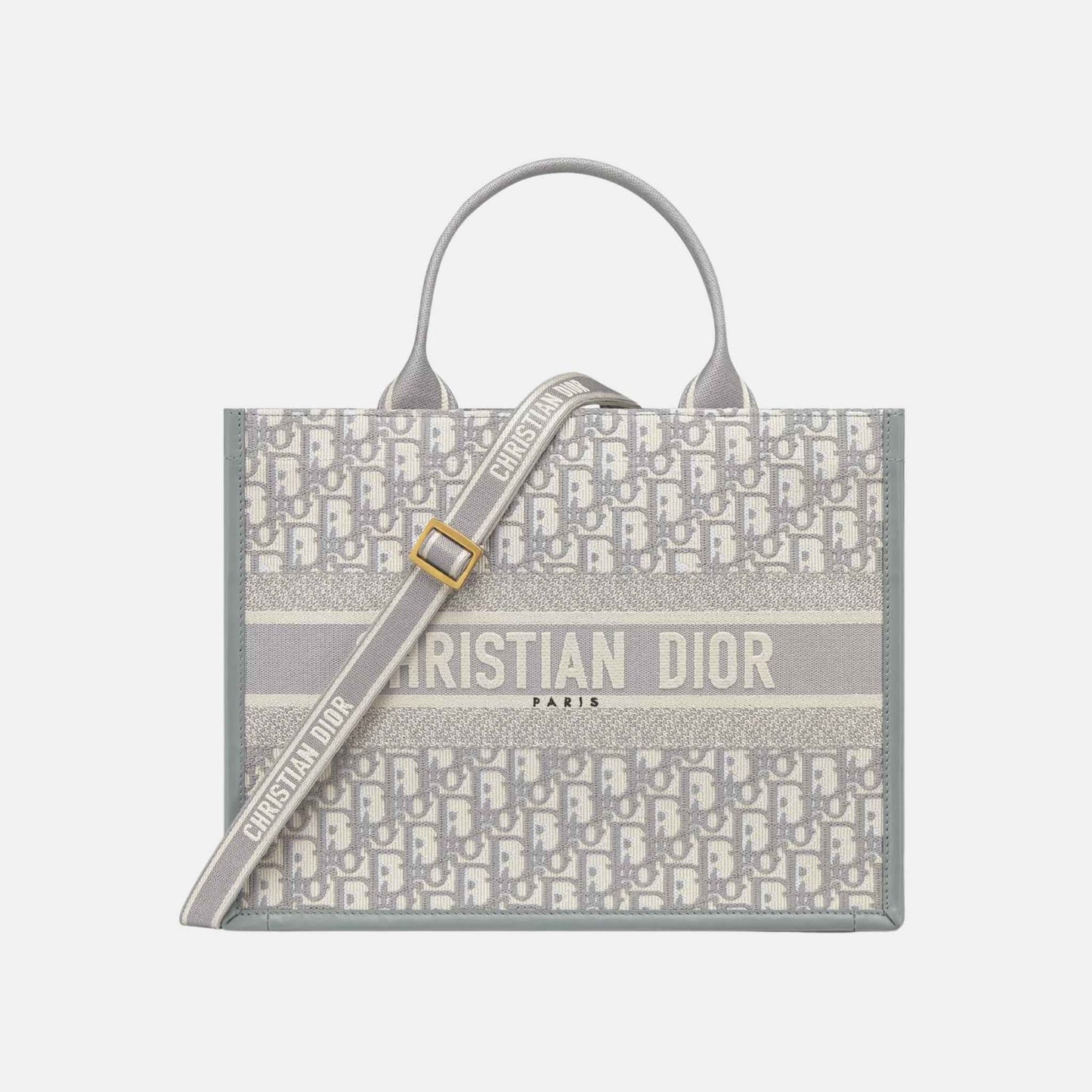 Medium Book Tote Luxury DiorOblique Embroidery And Calfskin