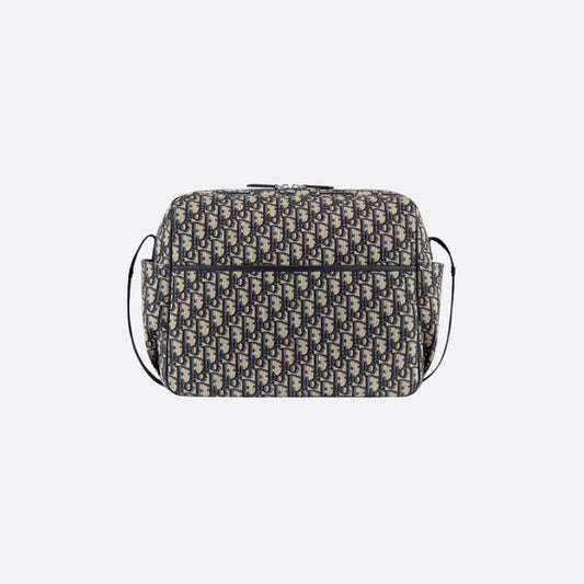 Newborn Changing Bag Beige And Black Luxury Dior Oblique Jacquard