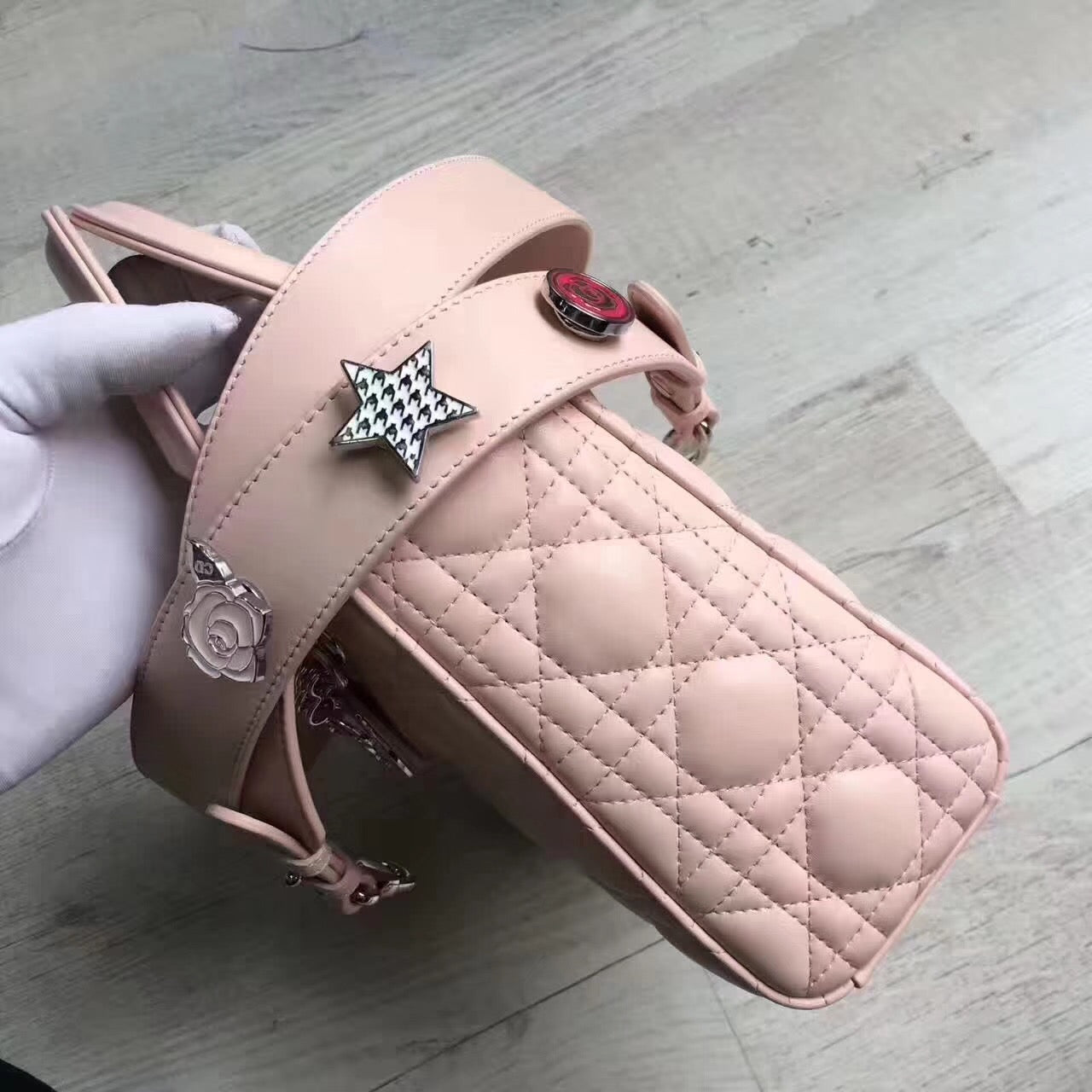 Luxury DiorMy Lady Luxury DiorBag In Pink Lambskin