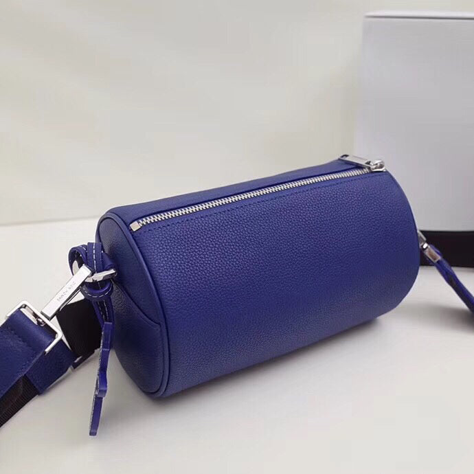 Luxury DiorRoller Pouch In Blue Grained Calfskin