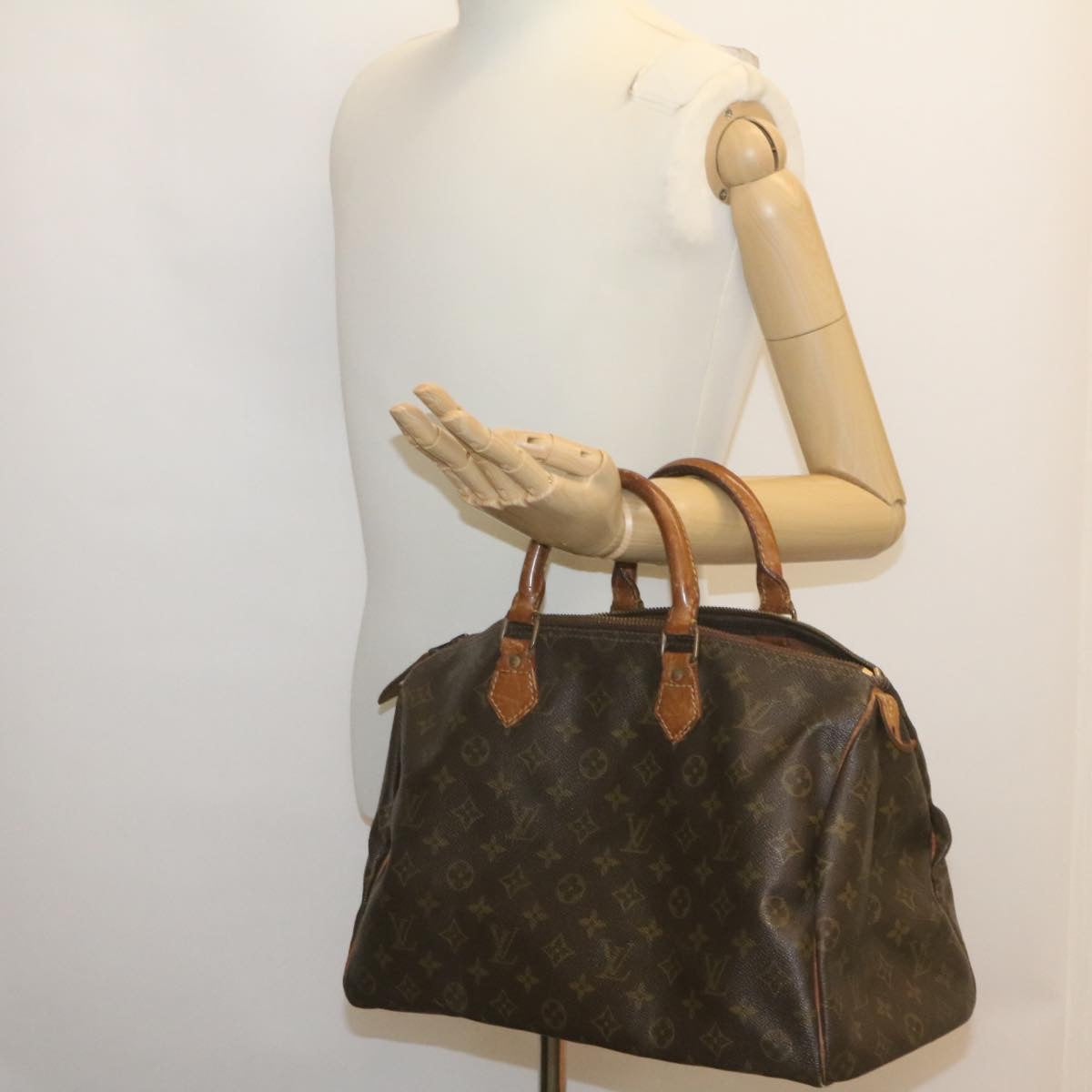 LOUIS VUITTON Monogram Speedy 35 Hand Bag M41524 LV ds280
