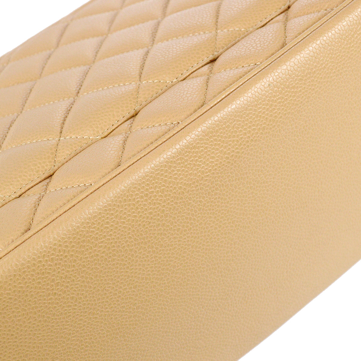 Luxury Chanel 2003-2004 Medallion Tote Beige Caviar