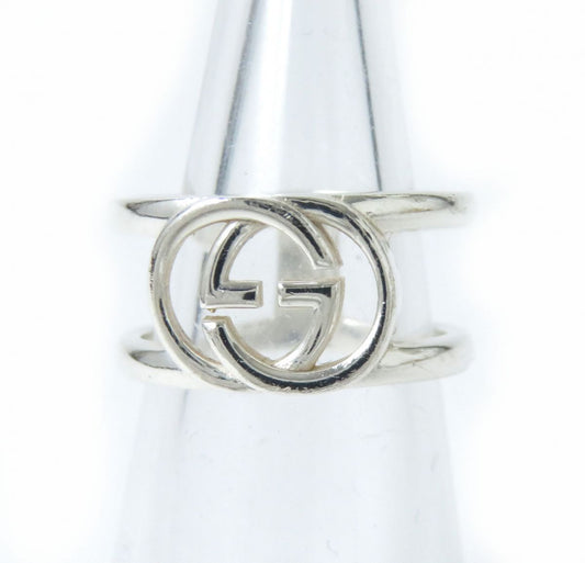Luxury Gucci Trending 2025 AG925 Silver Interlocking G Ring