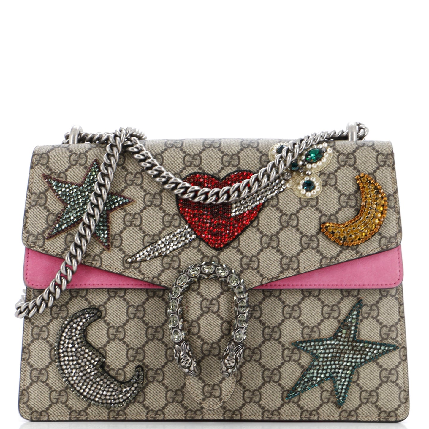 Luxury Gucci Trending 2025 Dionysus Bag Embellished GG Coated Canvas Medium