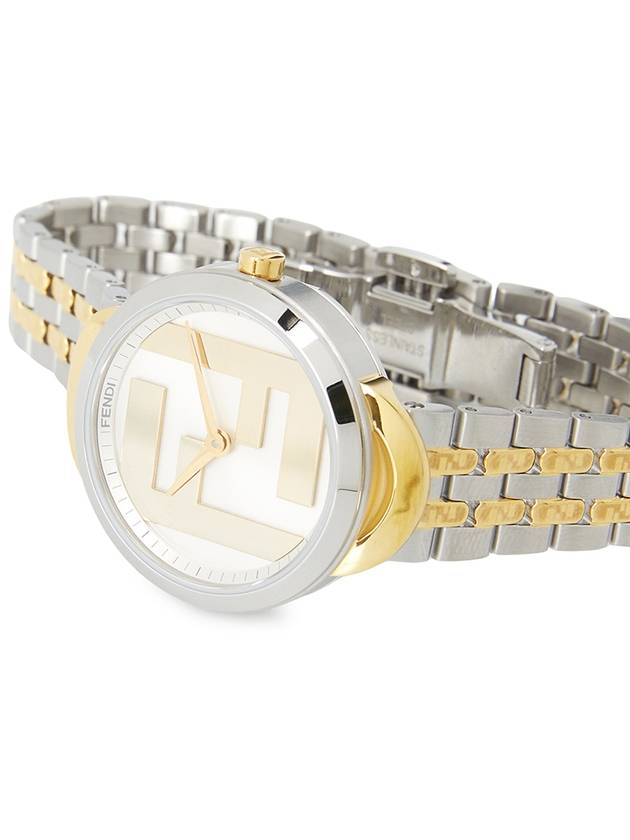 Luxury Fendi Forever Luxury Fendi Round 30mm Stainless Steel Watch Gold