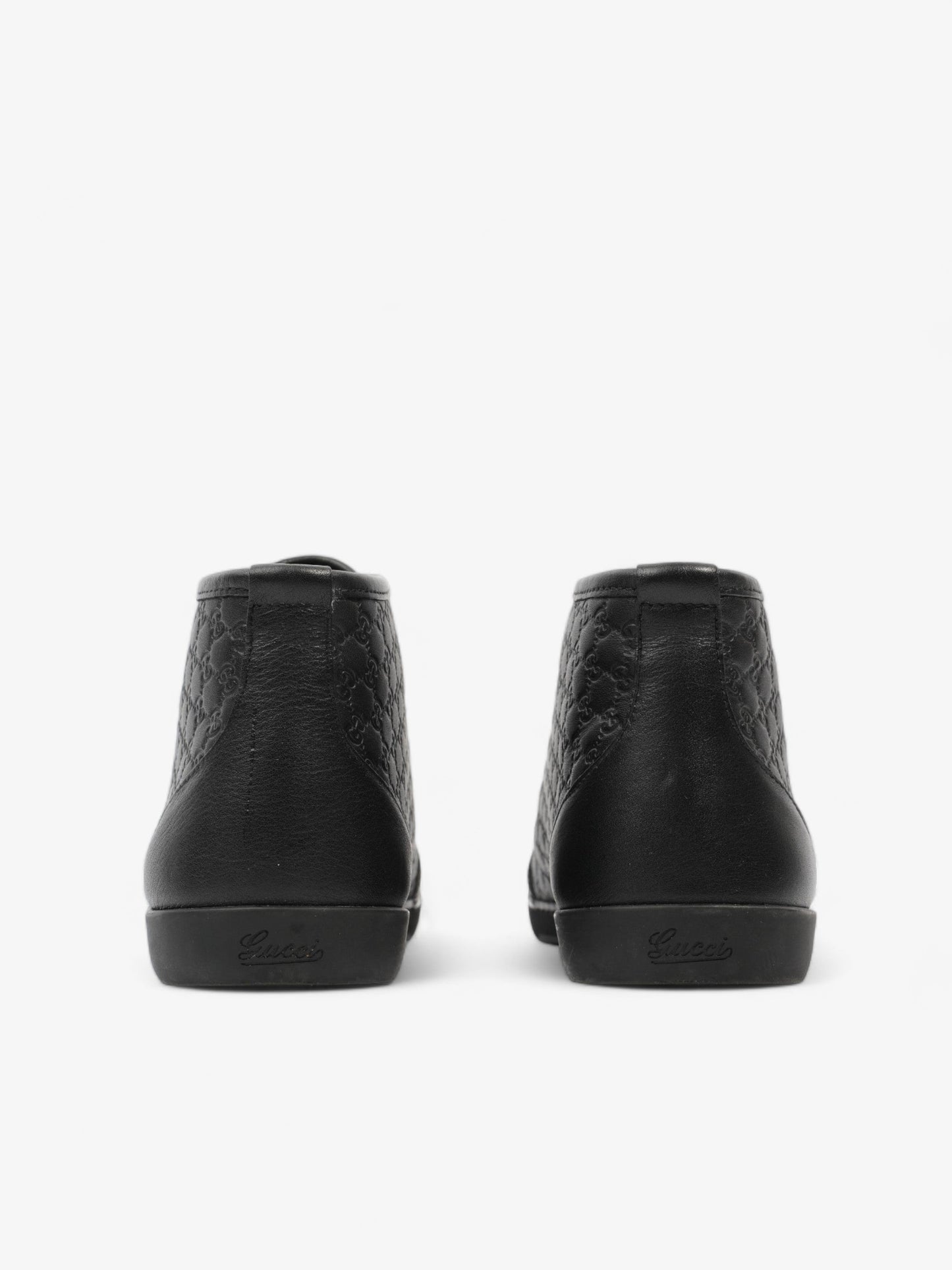 Microguccissima High-Tops Embossed Leather