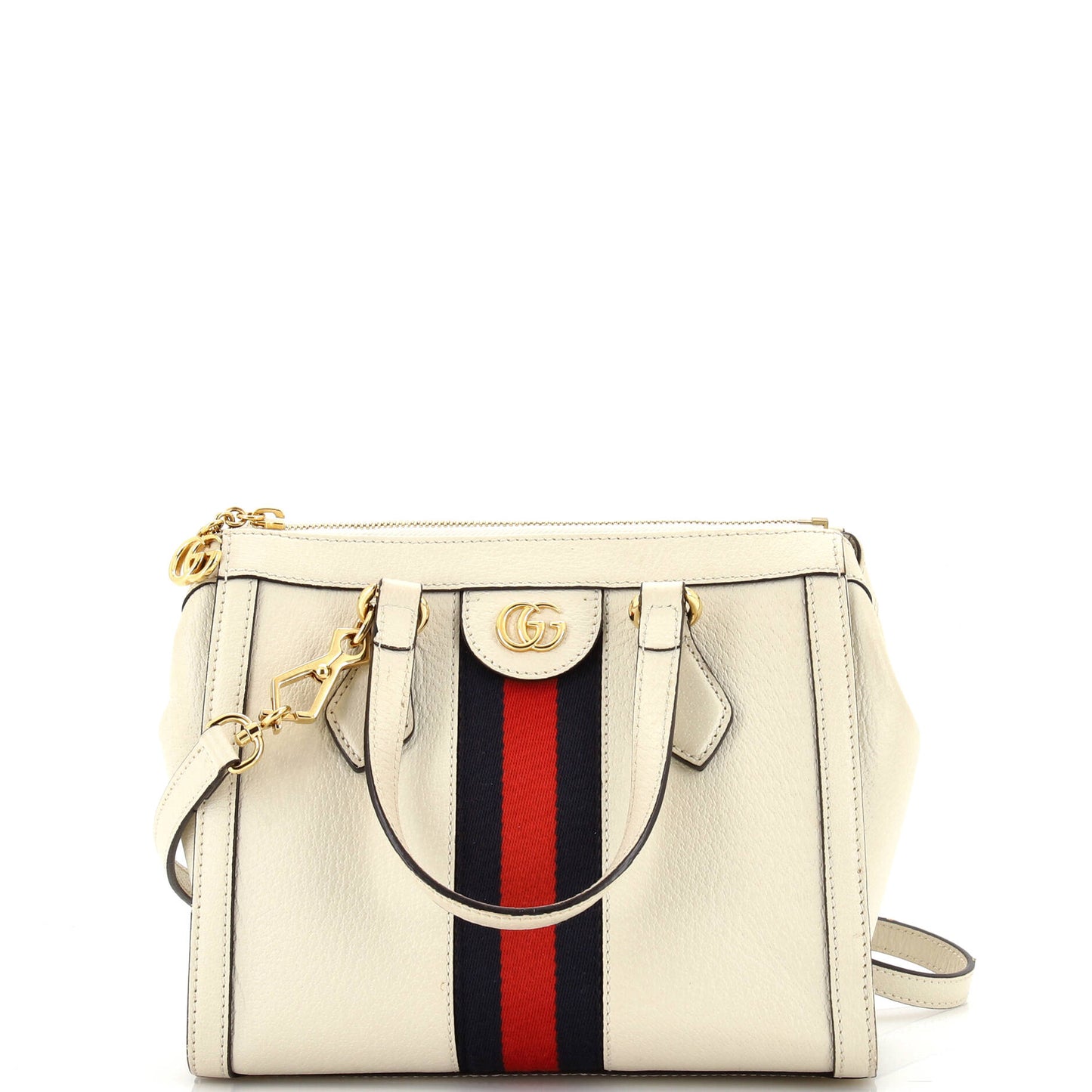 Luxury Gucci Trending 2025 Ophidia Top Handle Tote Leather Small