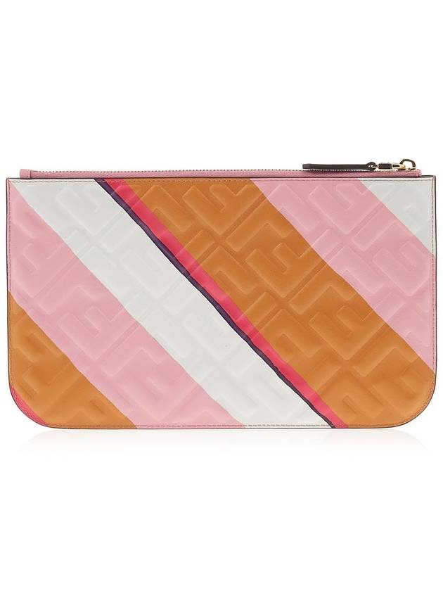 Luxury Fendi Monogram FF Logo Clutch Bag