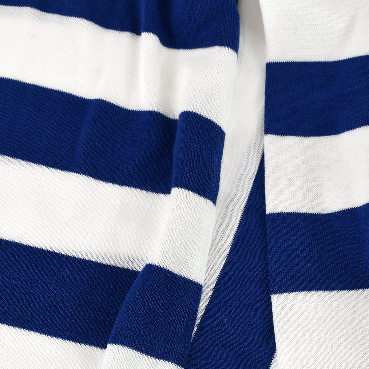Luxury Chanel Striped Long Sleeve Tops White Blue #38
