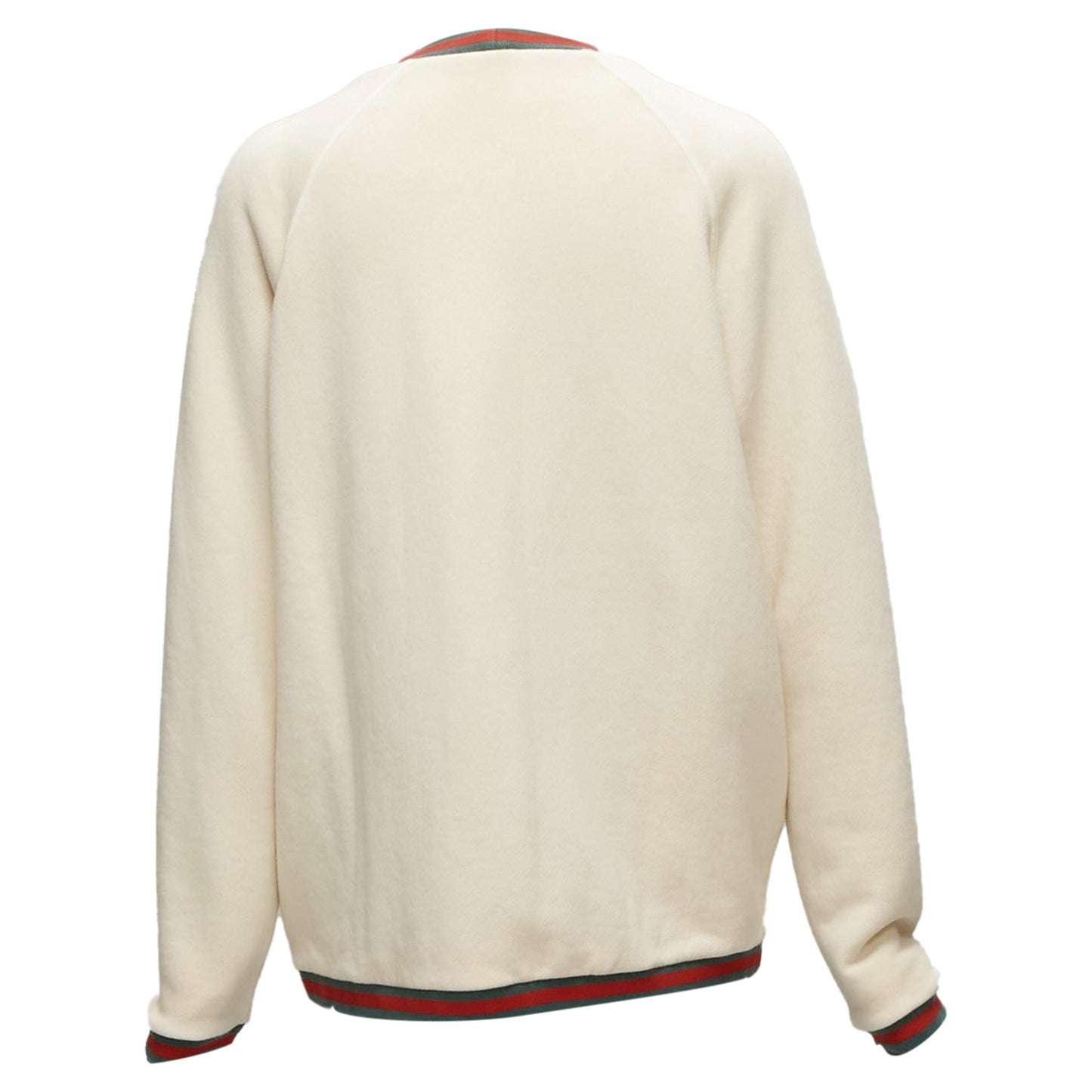 Gucci reversible web button oversized cardigan