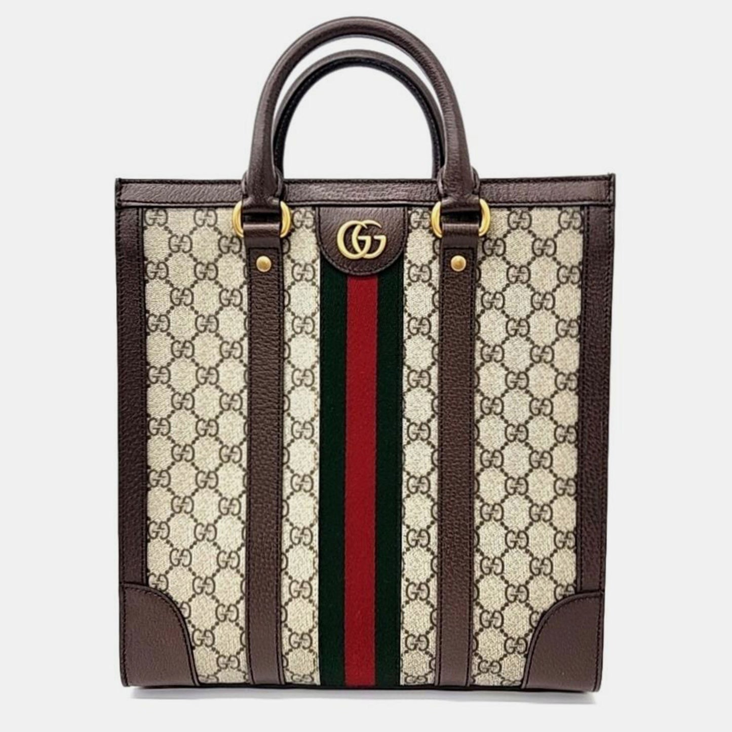 Luxury Gucci Trending 2025 Beige GG Canvas Ophidia Medium Tote Bag