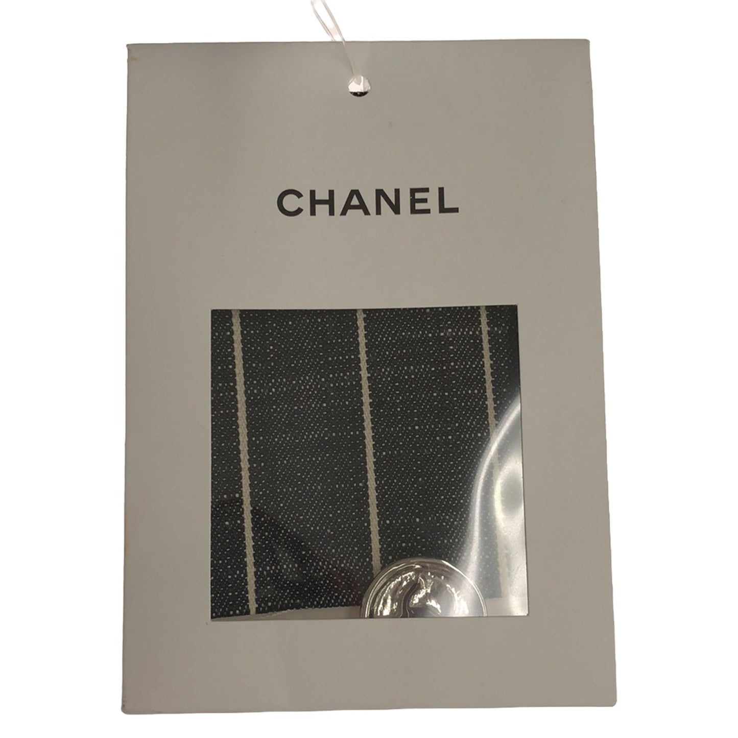 CHANEL Denim Pants Strip Denim Pants Clothing Bottoms Cotton Grey P75149V66653