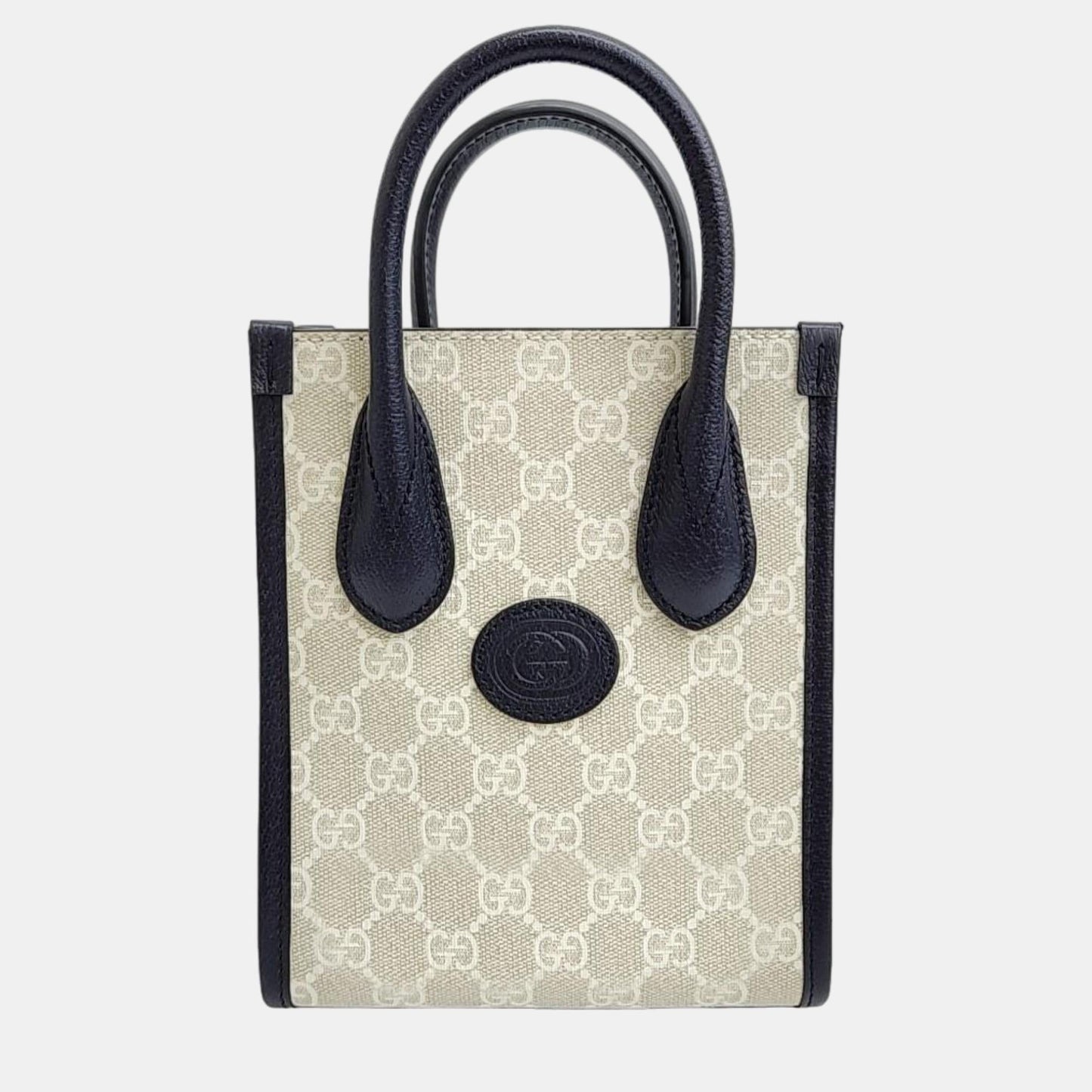 Luxury Gucci Trending 2025 White/Beige GG Ophidia mini tote bag