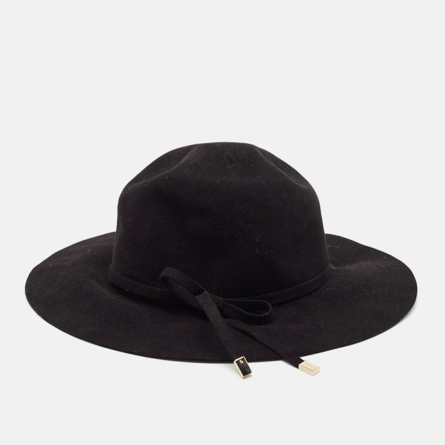 Luxury Gucci Trending 2025 Black Rabbit Felt Wide Brim Hat M