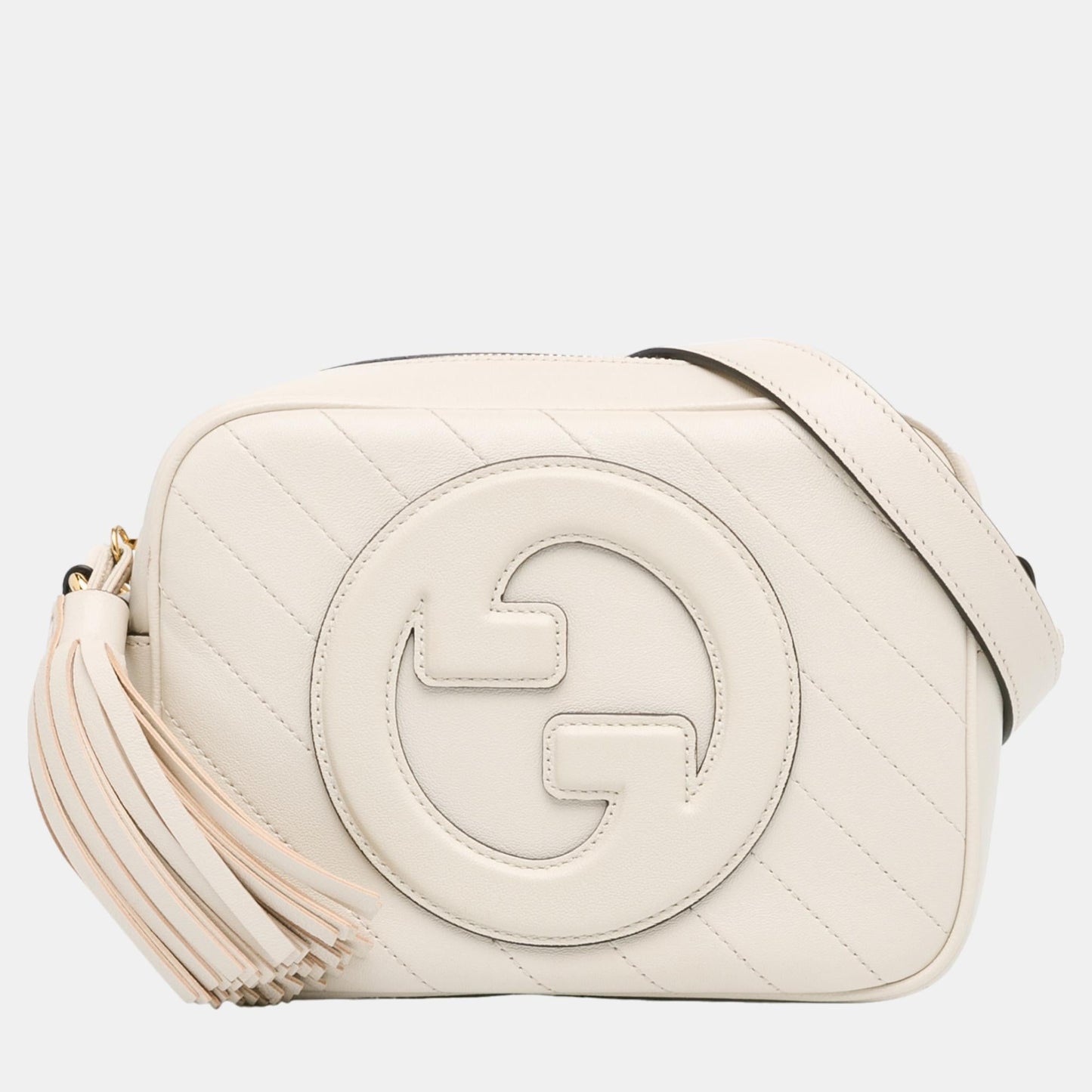 Luxury Gucci Trending 2025 White Small Blondie Crossbody Bag