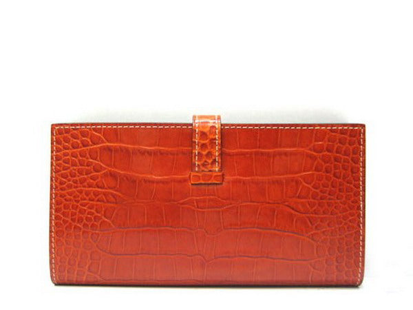 Luxury Hermes Wallet H1114 Ladies Crocodile Coffee