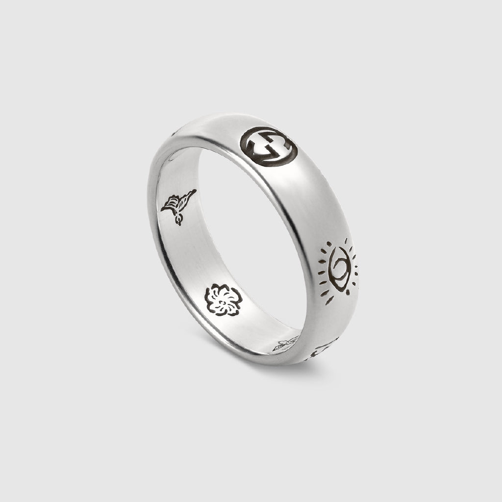 Luxury Gucci GG BLIND FOR LOVE RING