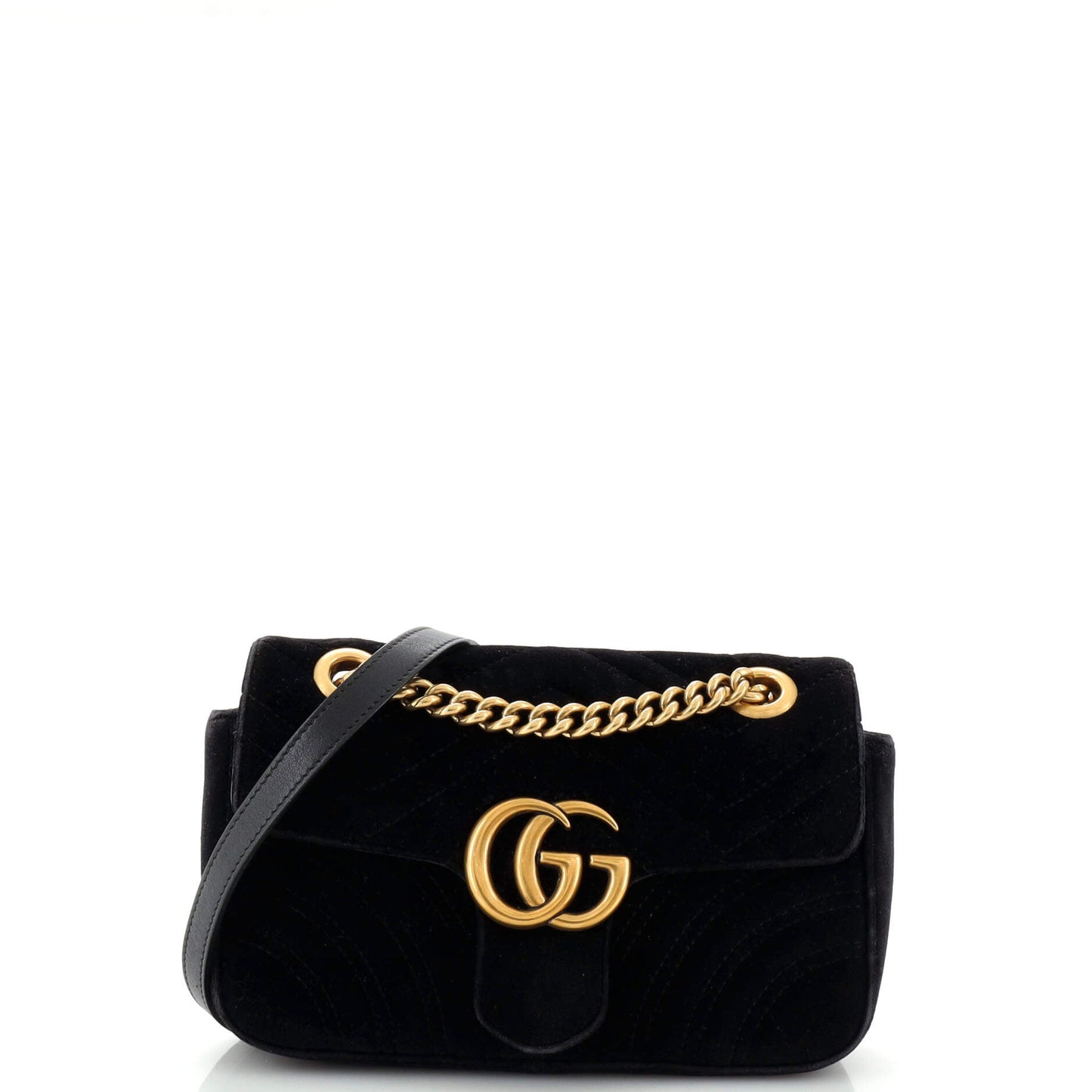 Luxury Gucci Trending 2025 GG Marmont Flap Bag Matelasse Velvet Mini