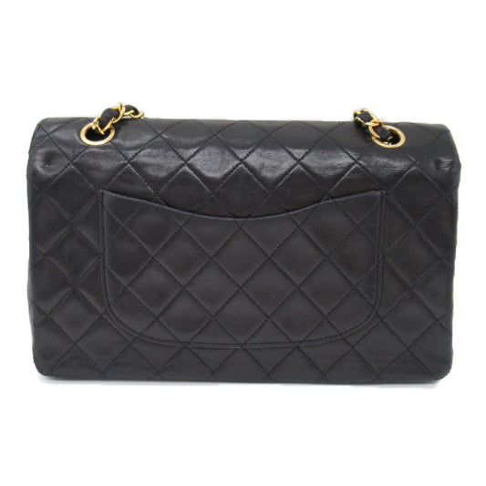Chanel Double Flap Chain Shoulder Shoulder Bag Black A01112
