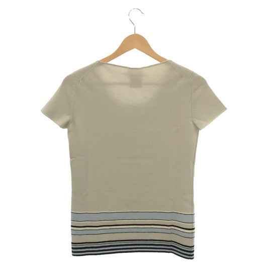 Chanel Half-Handed s Clothing Tops Cashmere Beige P15016V00690