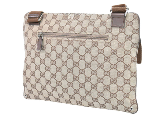 Luxury Gucci Trending 2025 Gg Canvas Canvas Shoulder Bag ()