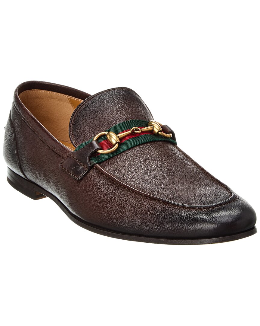 Luxury Gucci Trending 2025 Signature Web Horsebit Leather Loafer