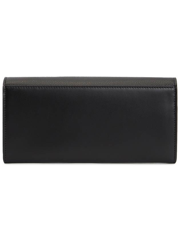 Luxury Fendi FF Diamond Continental Chain Long Wallet Black