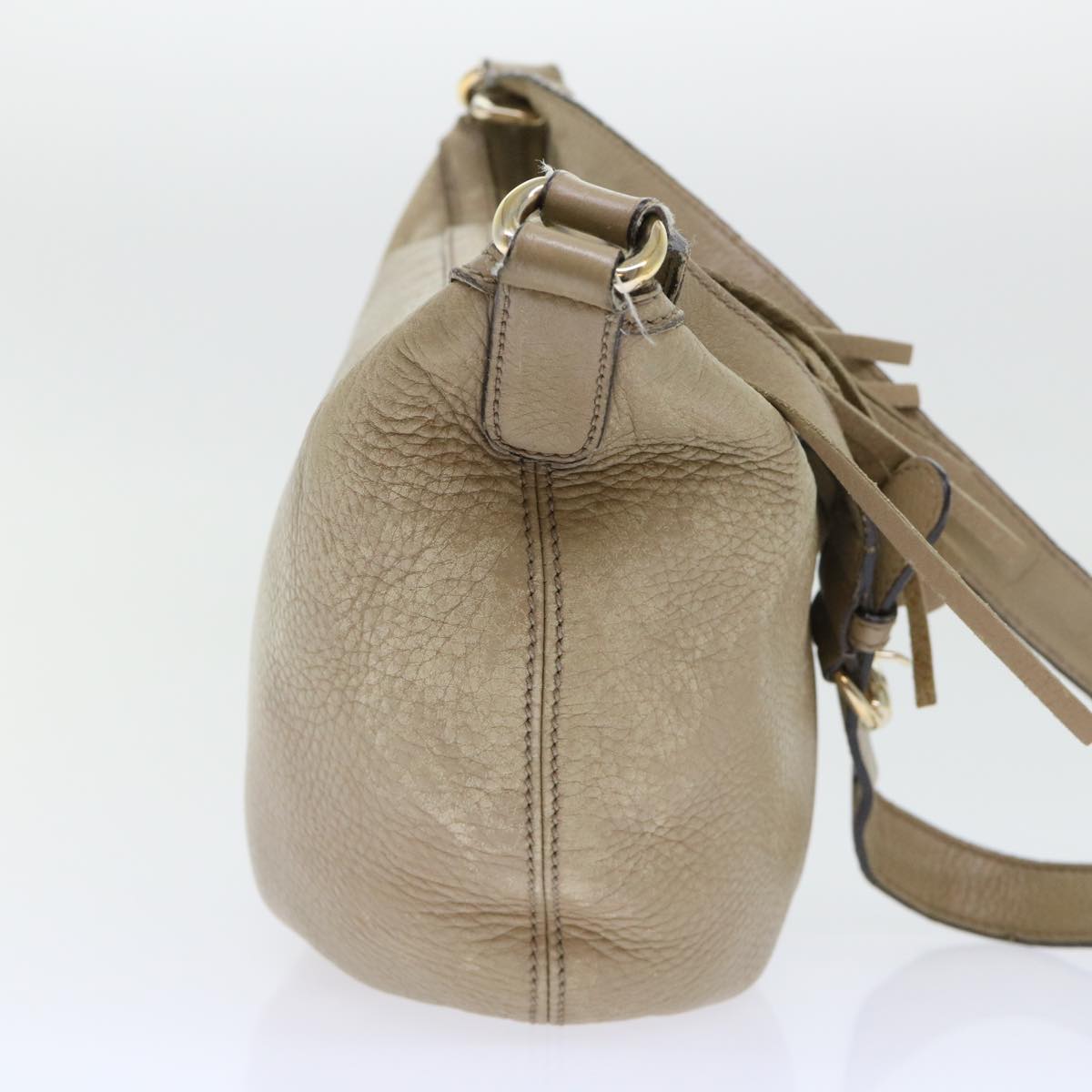 Luxury Gucci Soho Shoulder Bag Leather Beige 308361 ep1663