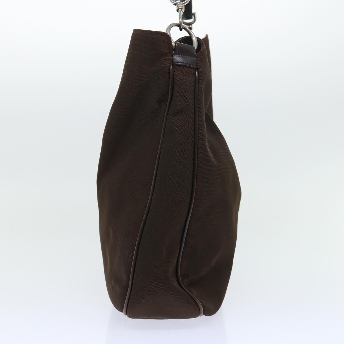 Luxury Gucci Bamboo Shoulder Bag Nylon Brown 001 1577 1781 ep1693