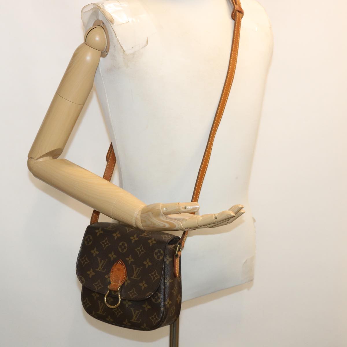 LOUIS VUITTON Monogram Saint Cloud PM Shoulder Bag M51244 LV ep175