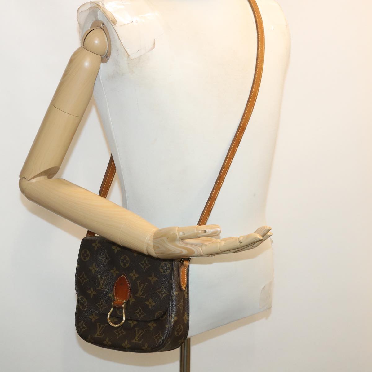 LOUIS VUITTON Monogram Saint Cloud PM Shoulder Bag M51244 LV ep179