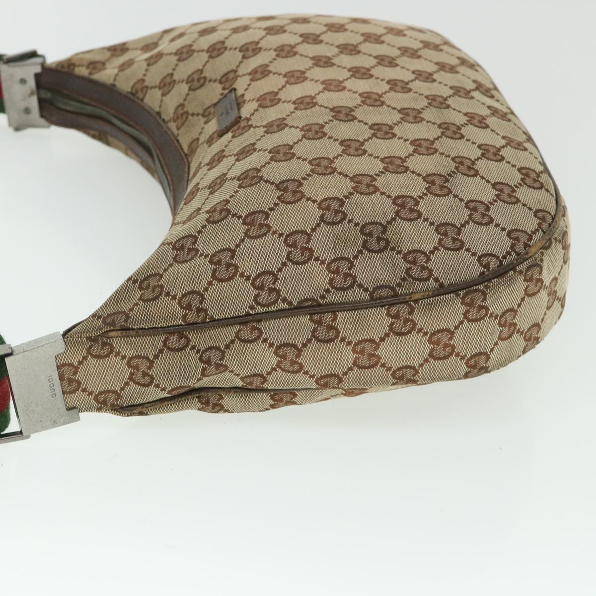 Luxury Gucci GG Canvas Web Sherry Line Shoulder Bag Beige Red Green 122790 ep1805