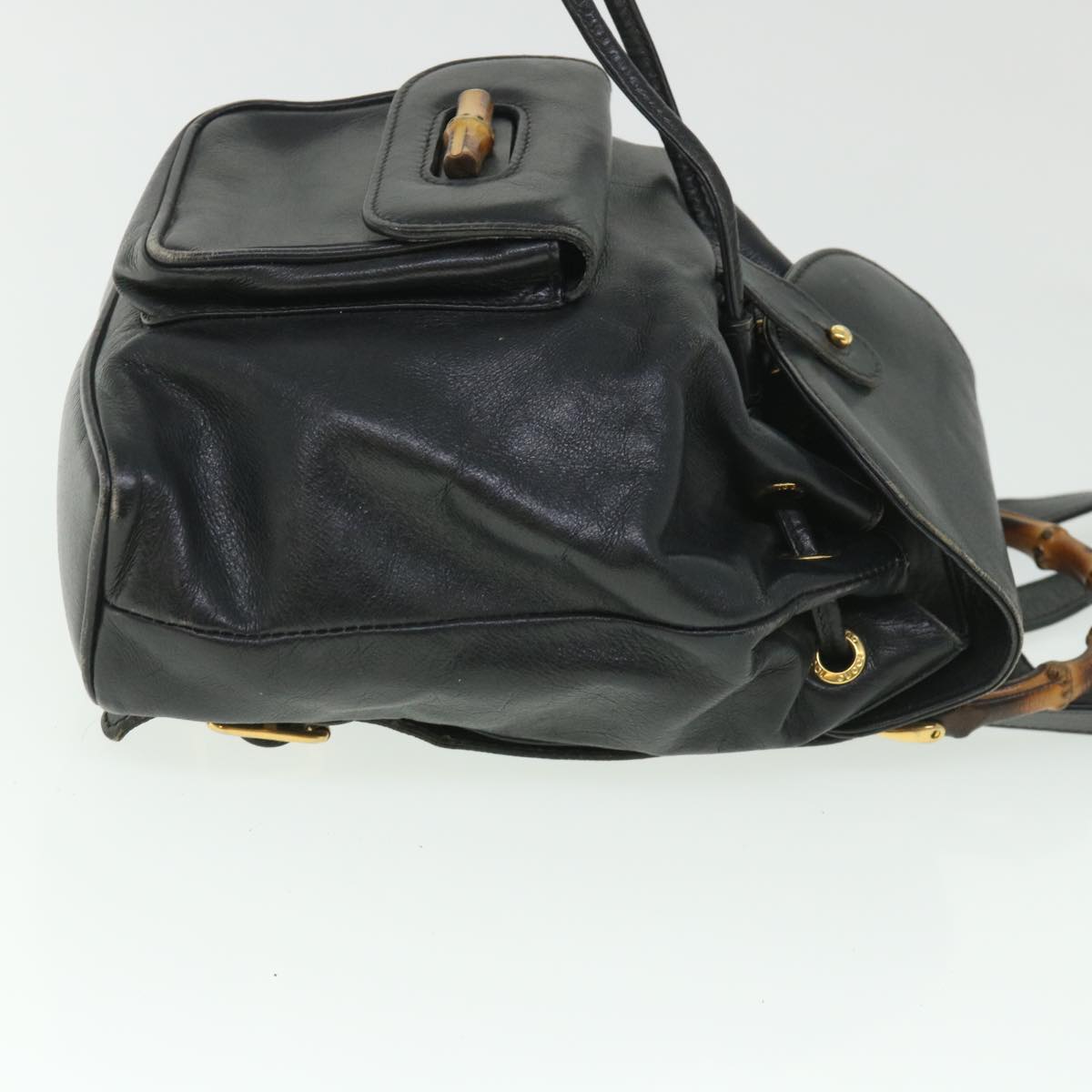 Luxury Gucci Bamboo Backpack Leather Black 003 2058 0030 ep1813
