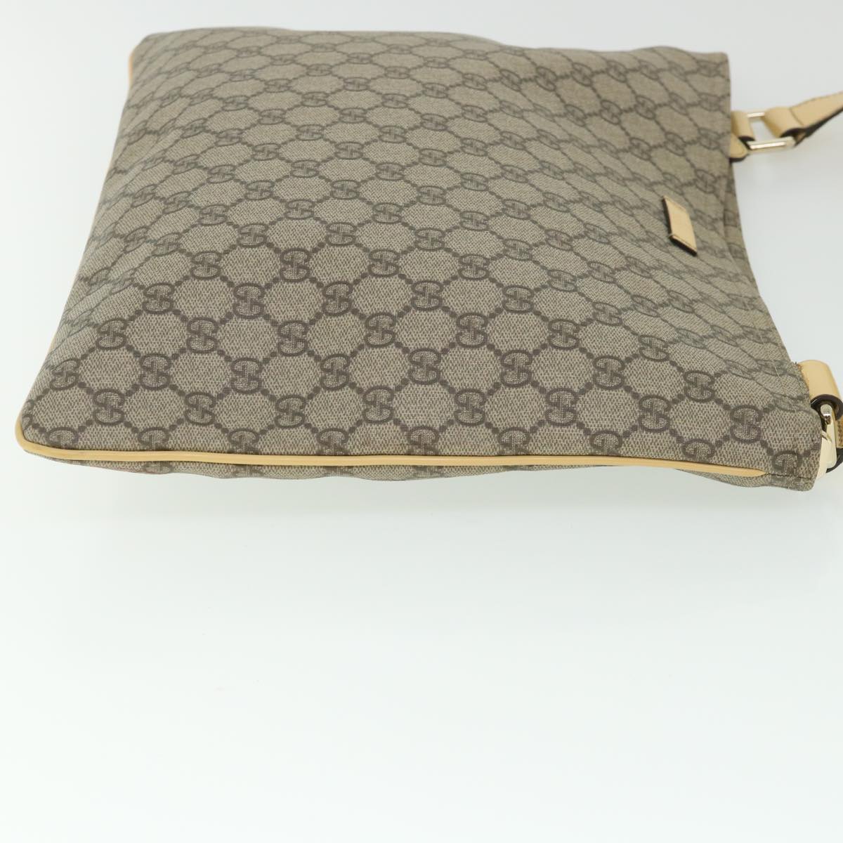 Luxury Gucci GG Canvas Shoulder Bag PVC Leather Beige 201446 ep1824