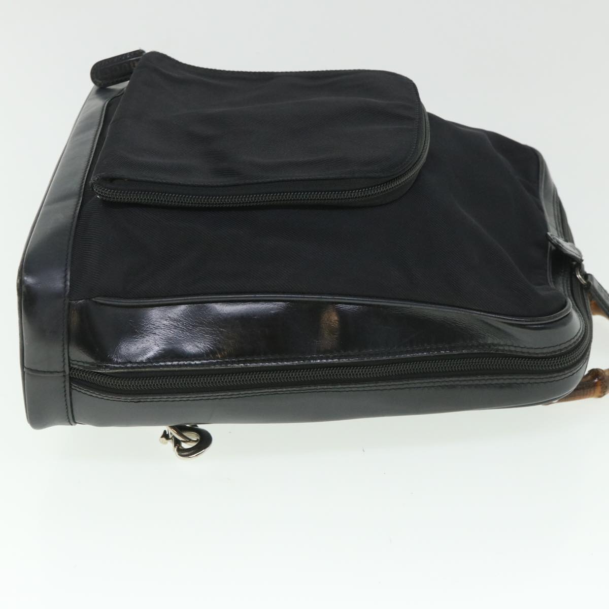 Luxury Gucci Bamboo Backpack Nylon Canvas Black 003 2058 0059 5 ep1833