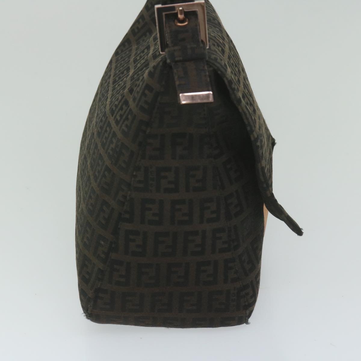 Luxury FendiZucchino Canvas Mamma Baguette Shoulder Bag Dark Brownep2515