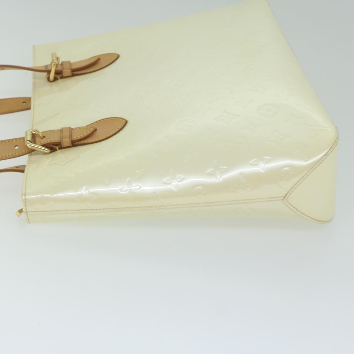 LOUIS VUITTON Monogram Vernis Brenwood Hand Bag Perle M91512 LV ep2614