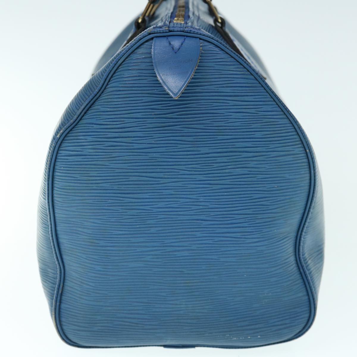 LOUIS VUITTON Epi Speedy 30 Hand Bag Toledo Blue M43005 LV ep2684
