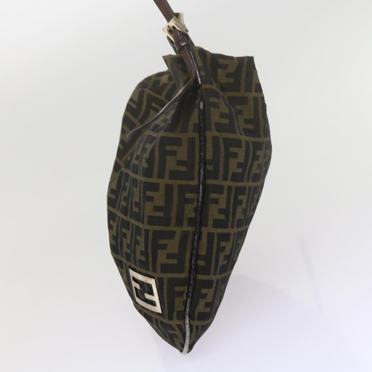 Luxury FendiZucca Canvas Tote Bag Black Brown 2370 26733 008ep2728