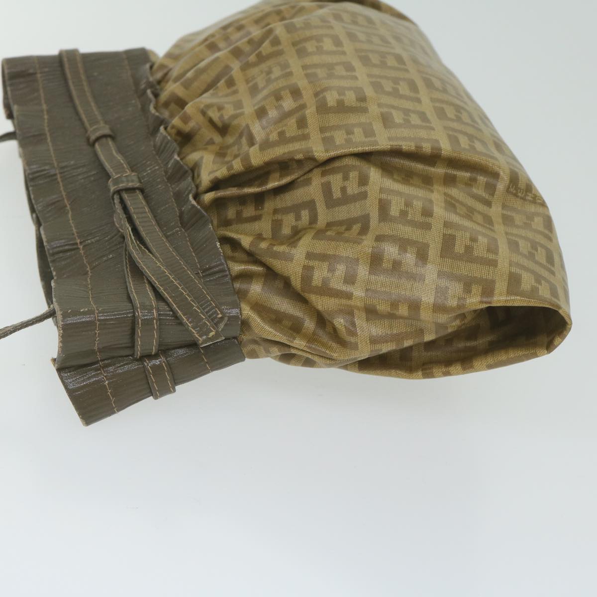 Luxury FendiZucchino Canvas Shoulder Bag Brownep2817