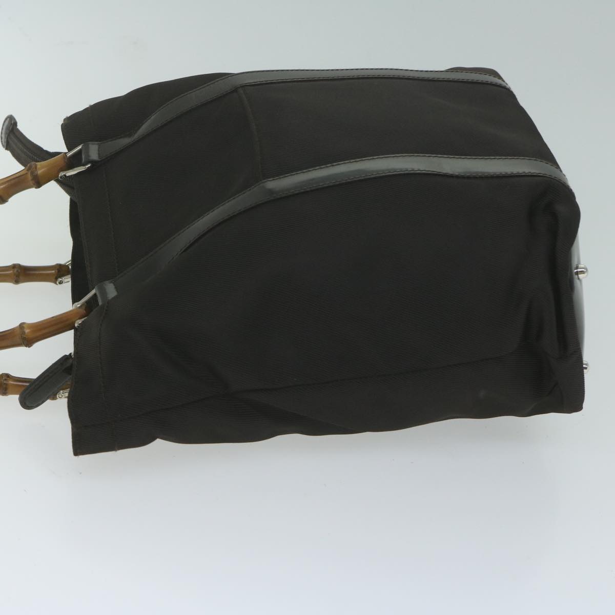 GUCCI Bamboo Hand Bag Nylon Brown 000 3754 0508 ep2964