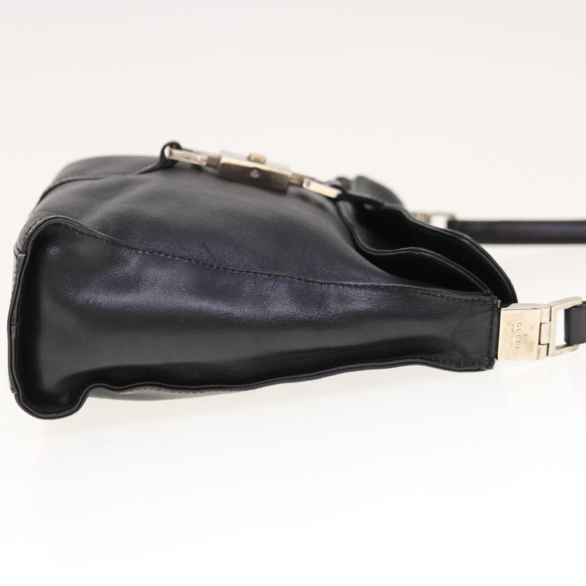 GUCCI Jackie Shoulder Bag Leather Black 001 3734 ep2978